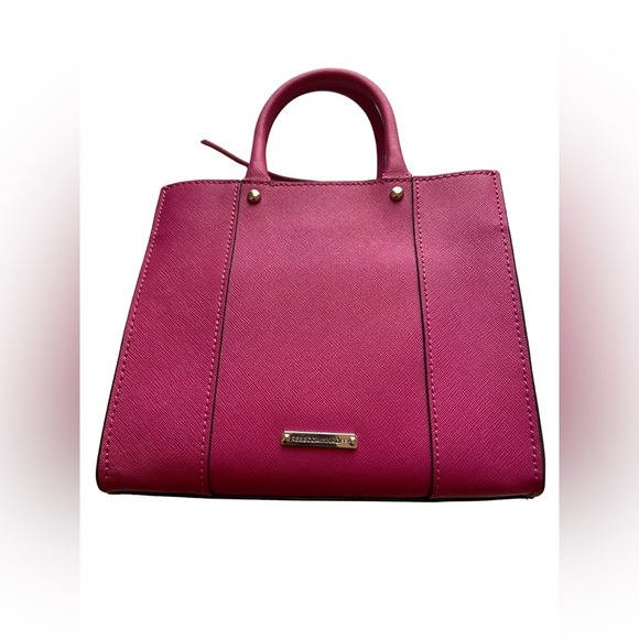 Rebecca Minkoff Handbags - Rebecca Minkoff Top Handle Bag – Magenta Leather Crossbody